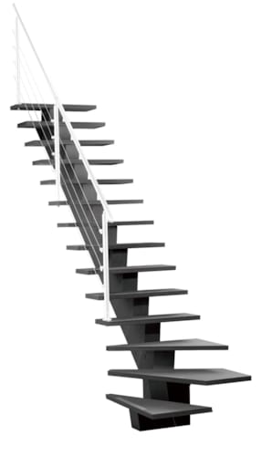 Gomera - Escalier 1/4 tournant gauche - Strip alu