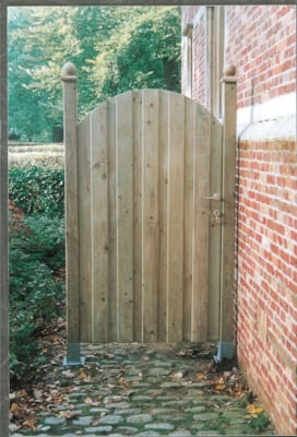 Porte de jardin en bois arrondie Arco fermée 1m80 x 1m