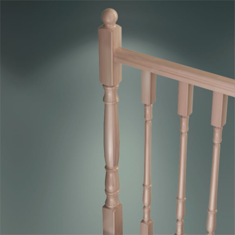 PT2 - Poteaux tournes - Hêtre 70x70