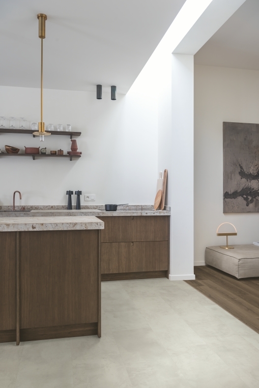 Parquet stratifié Quick-Step Muse - Gris ciment 5488 - 8 x 396 x 1200 mm