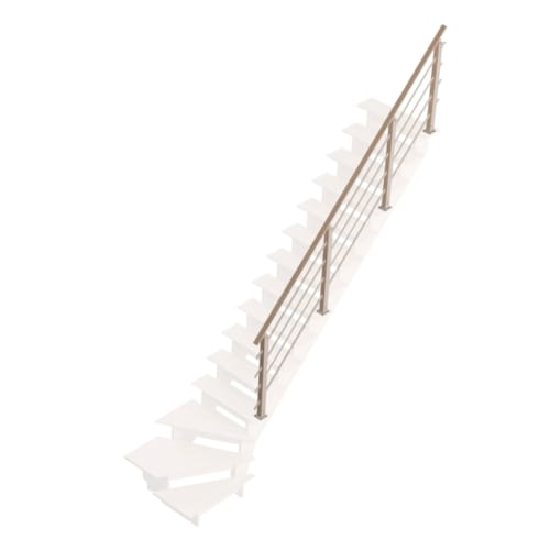 Bretagne - Rampe "H" - Hêtre/alu