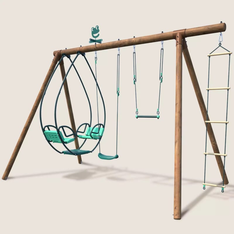 Portique avec balançoires Juliette - 1890 x 3480 x 2220 mm