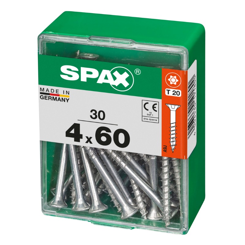 SPAX vis T-STAR+ WIROX - 4x60 M (boite 30 pces)