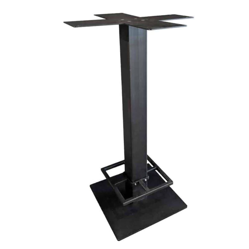 Pied de table Metal Line Bistro 3 Solo 1080 mm (section 80x80 mm) (pied 450x450 mm) Noir