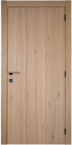 Porte planchette plaquée chêne - Qualité rustique - Âme tubulaire - 2015 x 730 mm