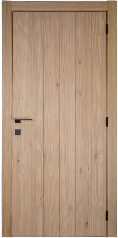 Porte planchette plaquée chêne - Qualité rustique - Âme tubulaire - 2015 x 730 mm