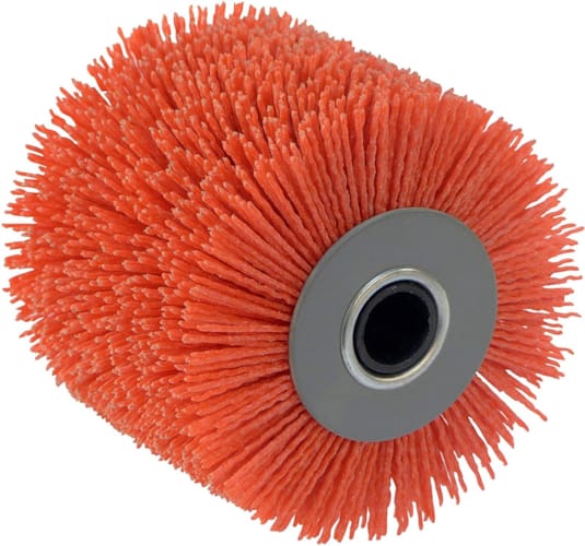 Brosse nylon fil enrobe abrasif moyeu plastique pour 115016