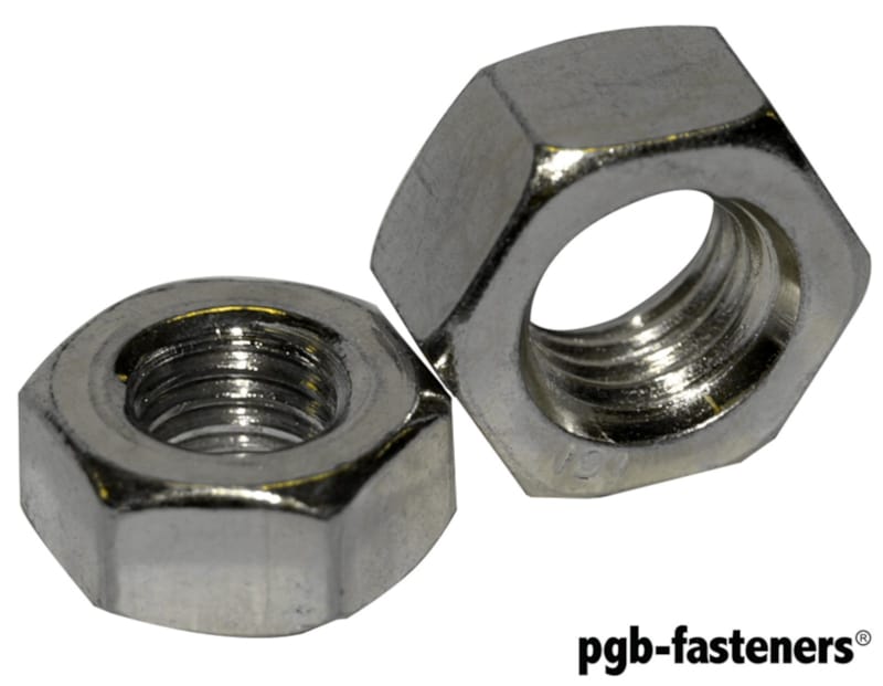 Ecrou hexagonal DIN 934 M6 A2 inox 8 pces