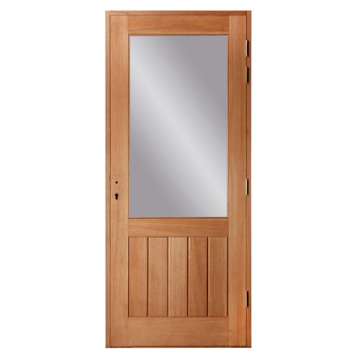 Porte extérieure Meranti gauche 2/3 vitrée 2110x880 mm