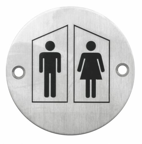 Pictogramme rond homme + femme
