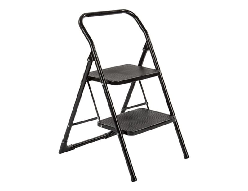 Escabelle - 2 marches larges - Noir