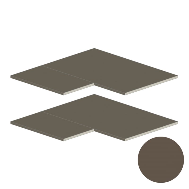 MOKI ESPACE tablettes mobiles latté 900x900 mm - 2 pc