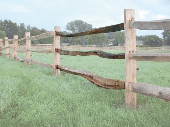 Lisses fendue de 3.00 m - Post & Rail