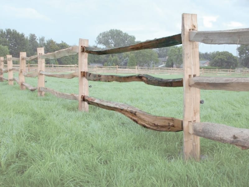 Lisses fendue de 3.00 m - Post & Rail
