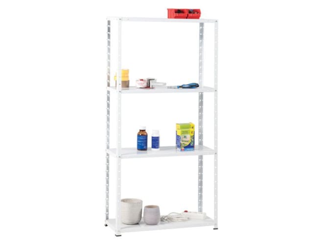 Etagère acier laqué blanc - 150x75x30 cm