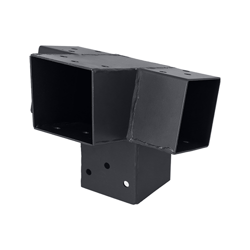 Suki connecteur 71 x 71 mm angle 105° 4D pour poteau bois 70 x 70 mm