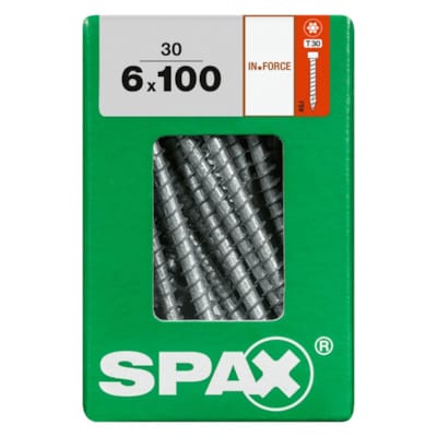 SPAX vis IN.FORCE WIROX - 6x100 L (bte 30 pces)