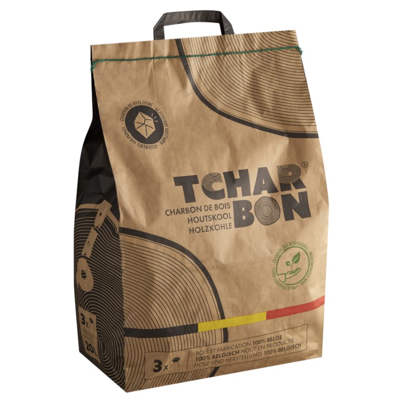 TCharbon charbon de bois 100% belge - 3 kg
