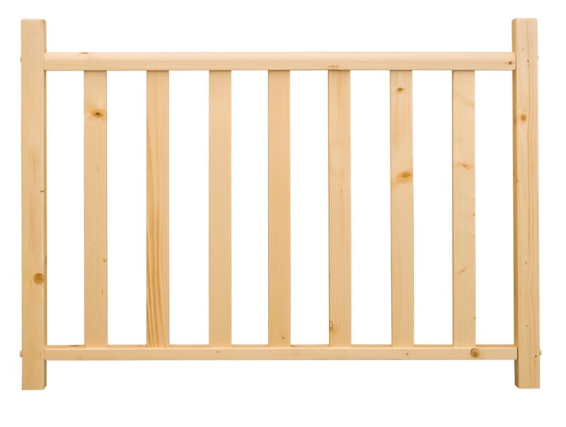 Square Wood - Garde-corps étage 154 - cm
