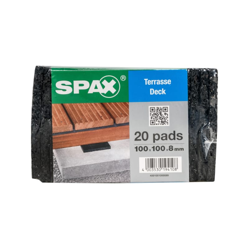 SPAX tampons d'isolation pour terrasse 8 mm (20 pces)
