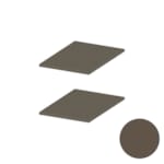 MOKI ESPACE tablettes mobiles latté 400 mm - 2 pc