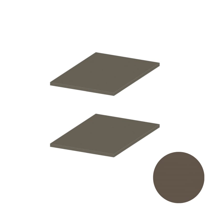 MOKI ESPACE tablettes mobiles latté 400 mm - 2 pc