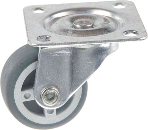 Roulette Meuble en Thermoplastique Rubber Pivotante 30 mm