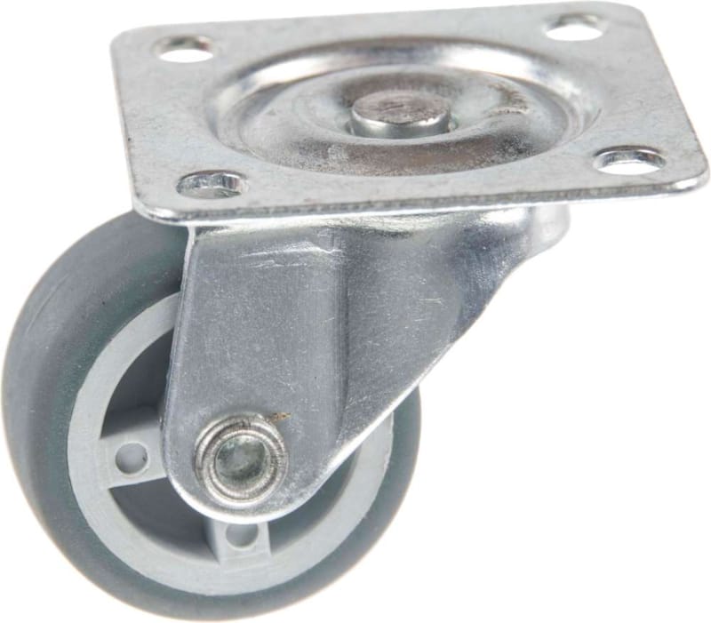 Roulette Meuble en Thermoplastique Rubber Pivotante 30 mm