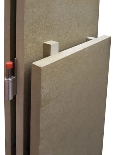 Kit huisseries Fast Door 2015 mm MDF hydro 120 mm droite + listel 15x17 mm