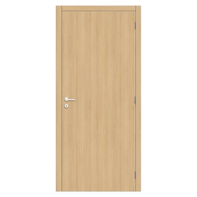 Kit porte Prime Oak - Chêne vertical - Âme tubulaire - 201,5 x 78 cm