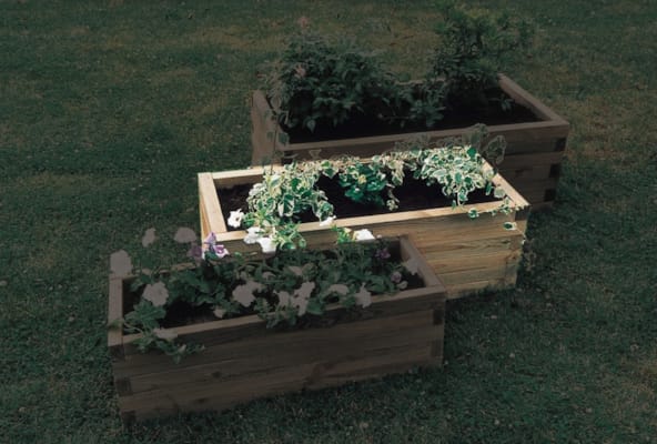 Bac à fleurs - Rectan 100x50x30 cm