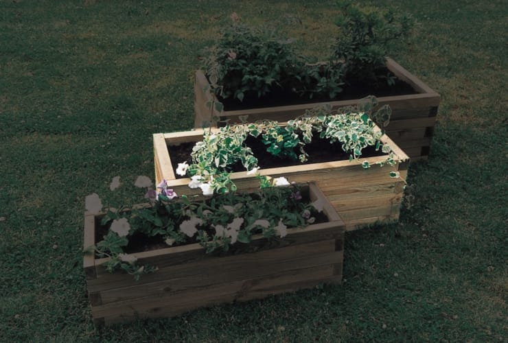 Bac à fleurs - Rectan 100x50x30 cm