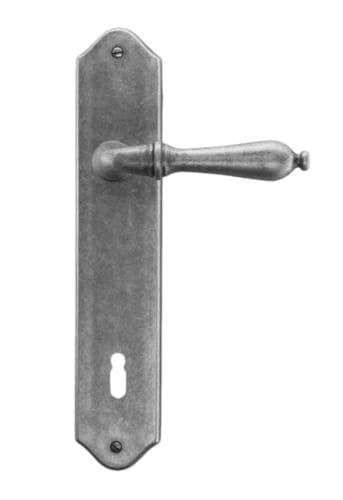 Poignée lisa old silver plaque