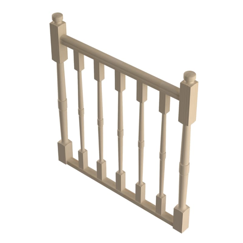 Jura - Sapin garde-corps "T" 100 cm