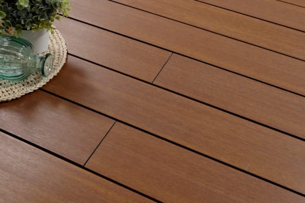 Terrasse Fiberdeck composite massif - Ipé - 22,5 x 138 x 3900 mm