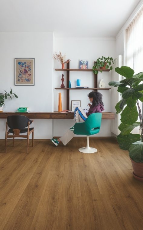 Quick-Step vinyle Alpha Vinyl Bloom 5+1 - chêne caramel ramageux 40315 - 6 x 209 x 1494 mm