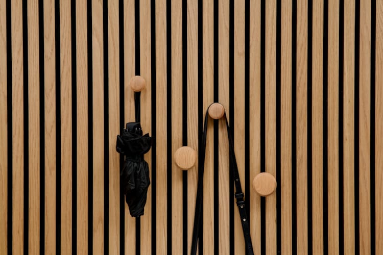 Ter Hürne SilentDesign LivingWall - Liv - Boutons en bois naturel