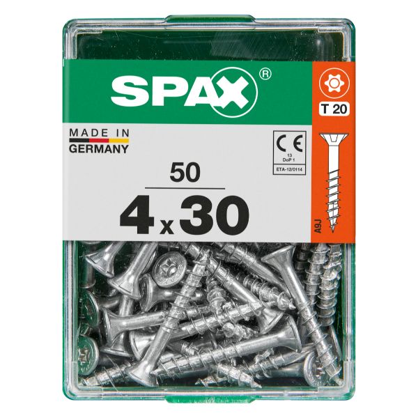 SPAX vis T-STAR+ WIROX - 4x30 M (boite 50 pces)