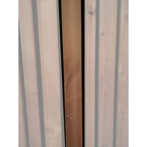 Bardage sapin thermo - Latte coins cassés - 30 x 68 x 3900 mm