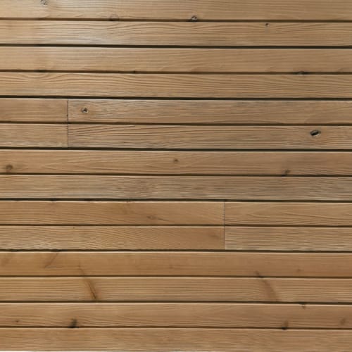 Bardage cèdre cryptoméria aspect faux clairevoie - Finition caramel - 20 x 130 x 2550 mm