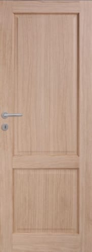 Porte pleine chêne 2 panneaux droits 07 - 2015 x 630 mm