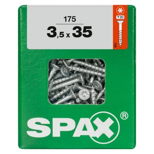 SPAX vis T-STAR+ WIROX - 3,5x35 L (boite 175 pces)