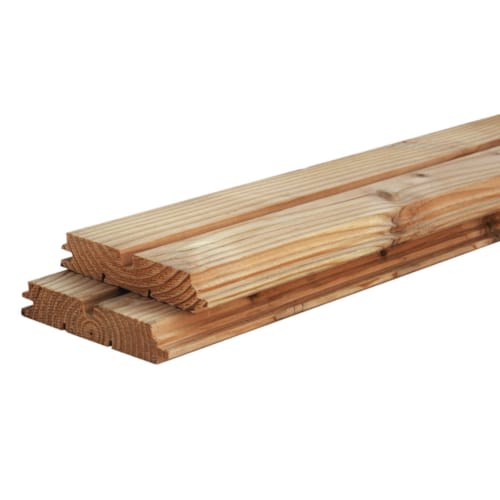 Bardage sapin thermowood parabloc 32 x 140 x 4200 mm
