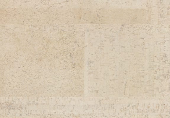 Revêtement de sol liège - blanc antique - 7 x 19 x 1225 mm