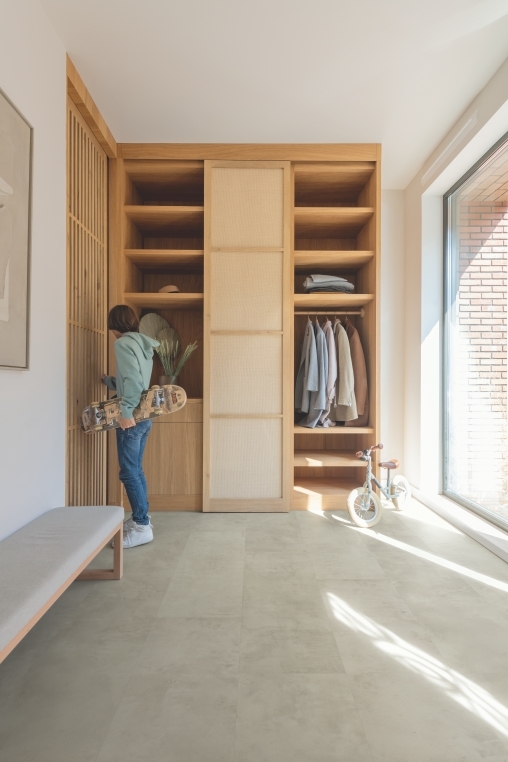 Parquet stratifié Quick-Step Muse - Gris ciment 5488 - 8 x 396 x 1200 mm