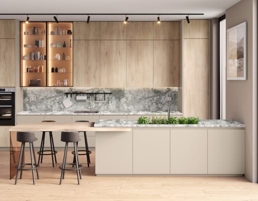 Tablette décor 2 faces bordées 1mm ABS - 2500 x 600 x18 mm - Cotta Cremona Oak 2737 PW