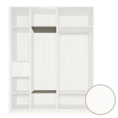 MOKI ESPACE tablettes mobiles blanches 550 mm - 2 pces