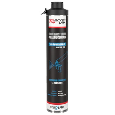 Rectavit colle de contact pulvérisable puissante - PowerSpray Click&Fix - Transparent - 75