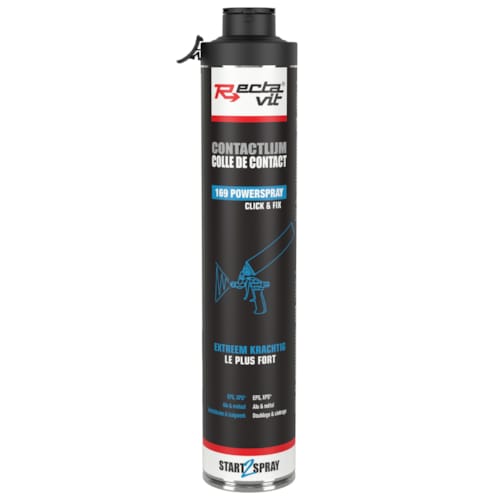 Rectavit colle de contact pulvérisable puissante - PowerSpray Click&Fix - Transparent - 75
