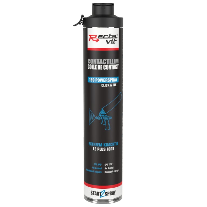 Rectavit colle de contact pulvérisable puissante - PowerSpray Click&Fix - Transparent - 75